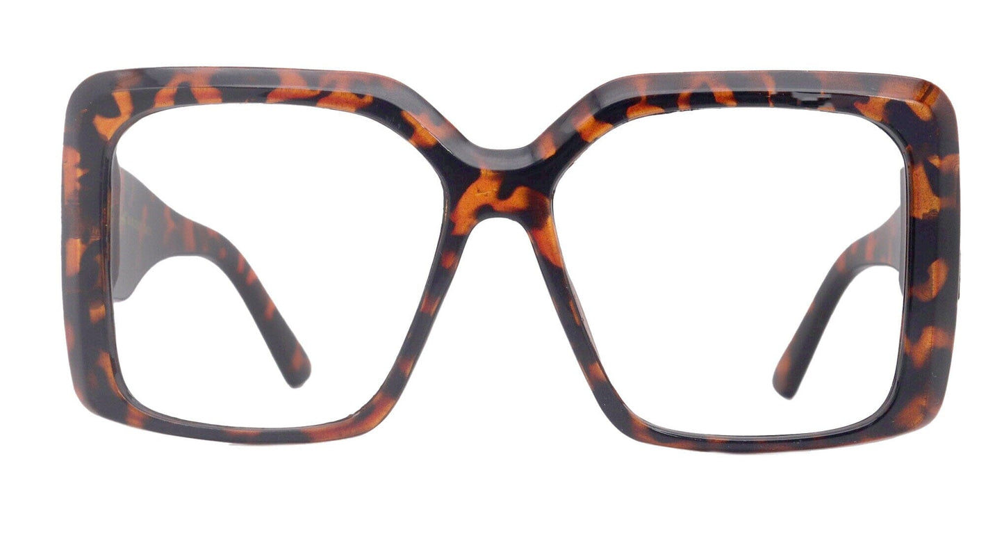 Cypress, Tortoiseshell Large Oversized Reading Glasses, Women Readers, High End Reading Magnifying eyeglasses, Big Square optical Frames