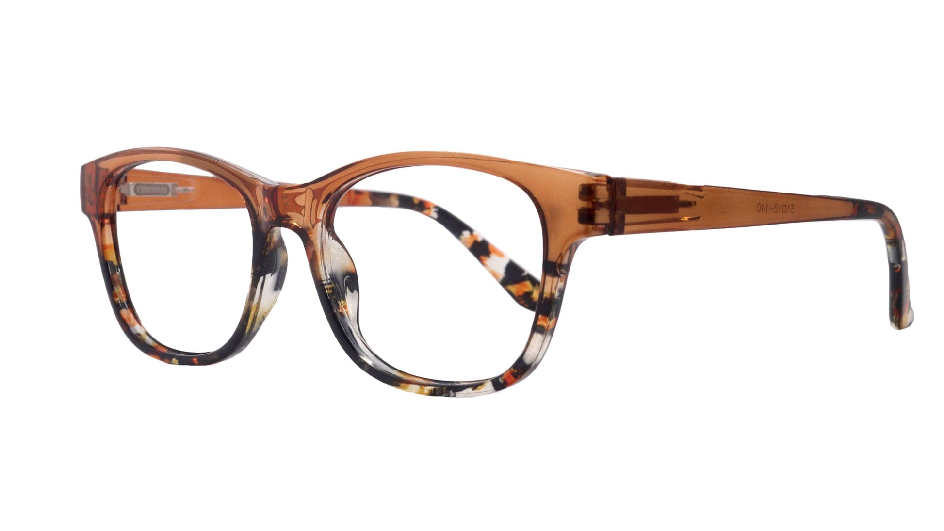 Dominique (Premium) Women Reading Glasses, High End Reader, Magnifying, Wayfarer Style (Green Tortoise Brown) Optical Frame. NY Fifth Avenue