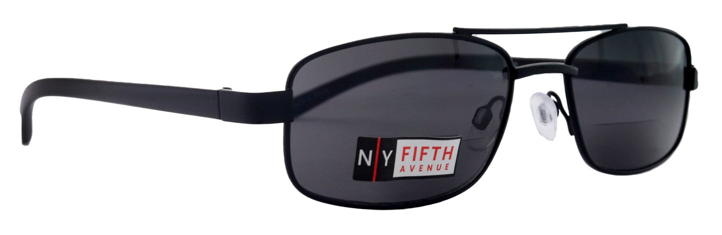 Durango, High-End Men's Line Bifocal Sun Readers in Black by NY Fifth Avenue"