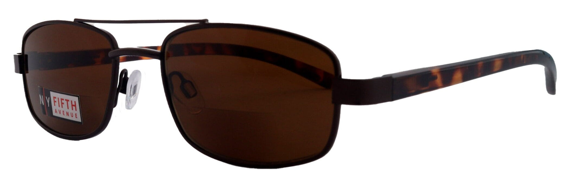 Durango, High-End Men's Line Bifocal Sun Readers in Brown by NY Fifth Avenue"