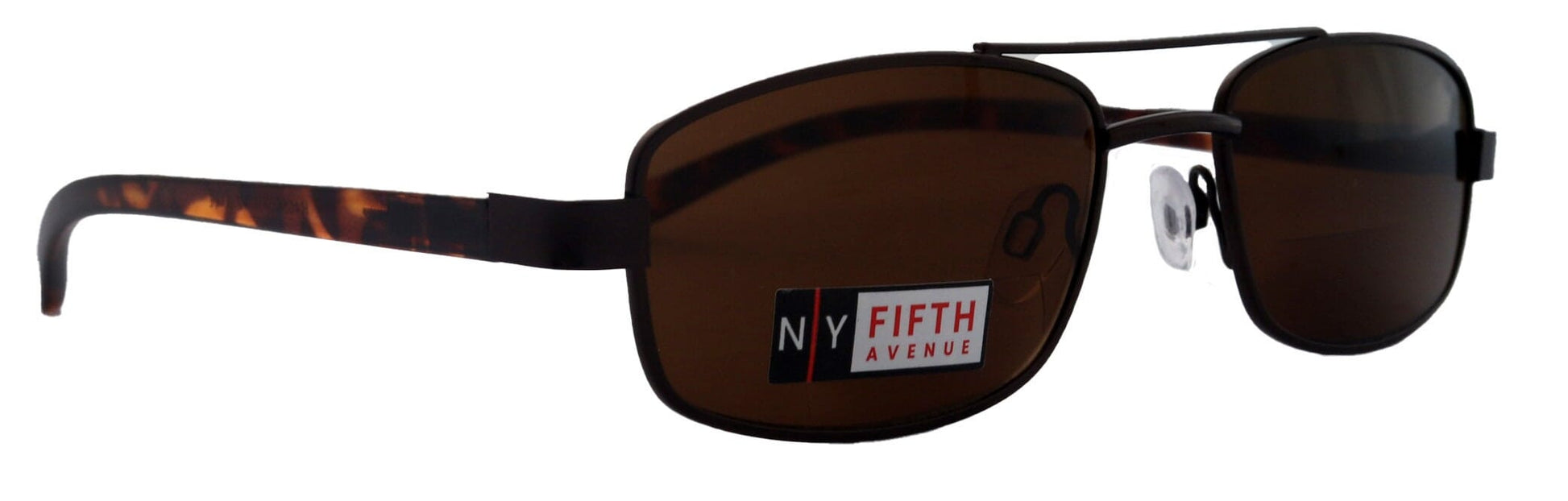 Durango, High-End Men's Line Bifocal Sun Readers in Brown by NY Fifth Avenue"