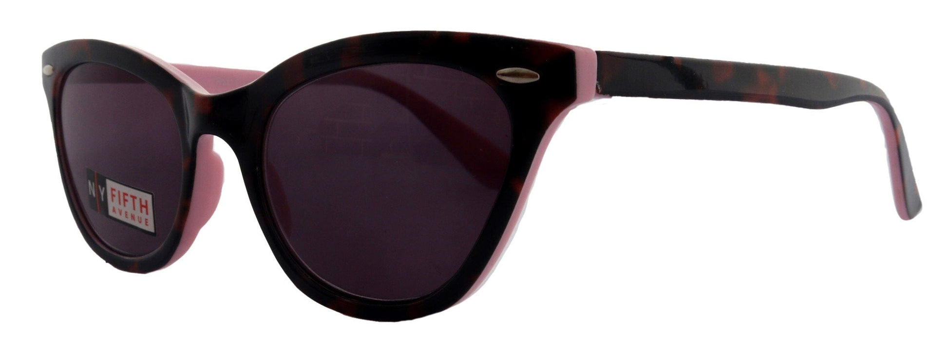 Gatsby, High-End Line Bifocal (Clear On Top) Sun Readers for Women OR Non-Bifocal Readers Sunglasses (Pink Tortoiseshell) NY Fifth Avenue