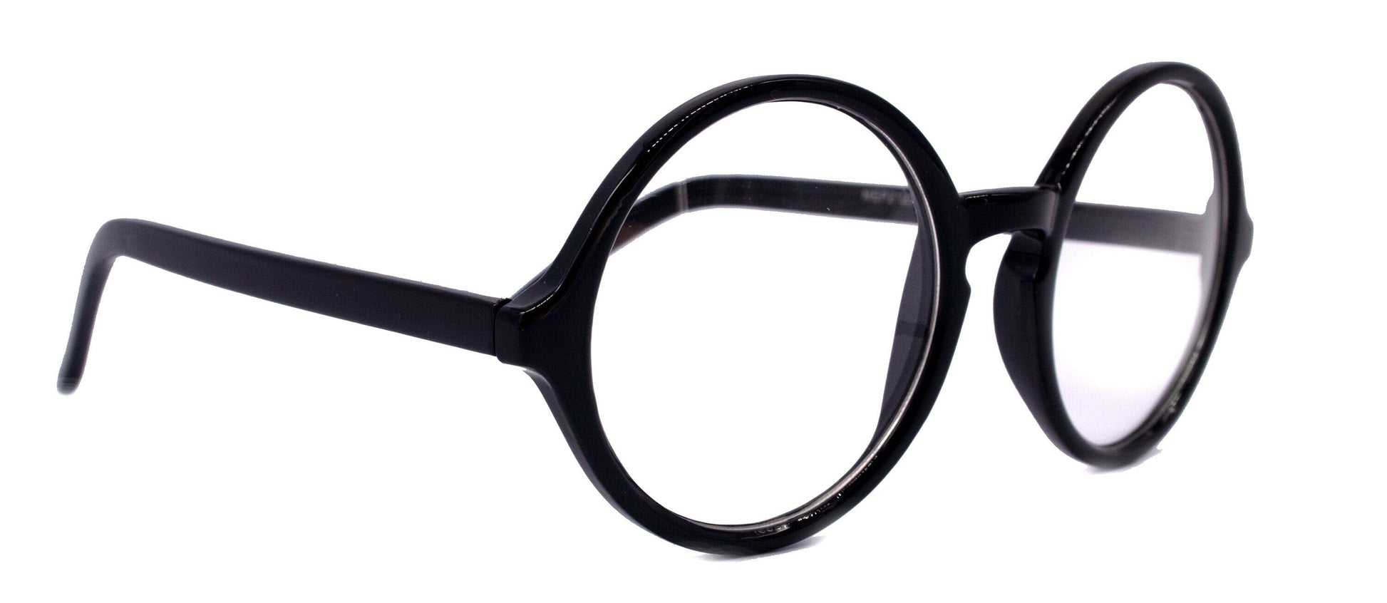 Mabel, (Premium) True Round vintage eyeglasses (NON Prescription) (Black) Circle Eye, Medium, Protective Eyewear. NY Fifth Avenue