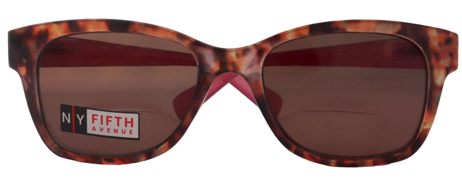 Madison, High-End Line Bifocal (Clear On Top) Sun Readers for Women OR Non-Bifocal Readers Sunglasses (Tortoiseshell Pink) NY Fifth Avenue