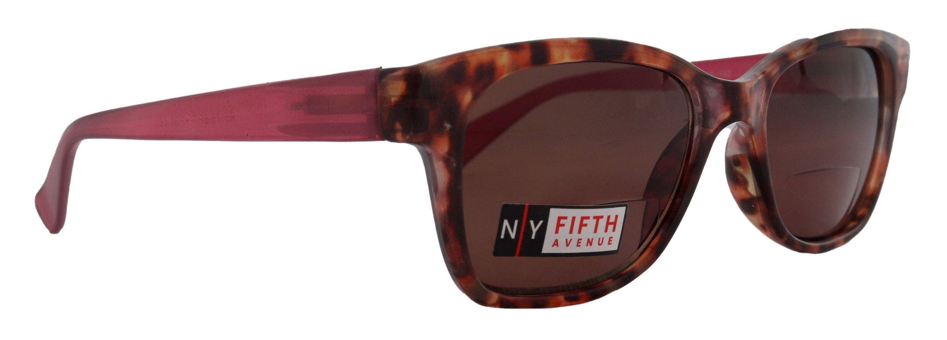 Madison, High-End Line Bifocal (Clear On Top) Sun Readers for Women OR Non-Bifocal Readers Sunglasses (Tortoiseshell Pink) NY Fifth Avenue