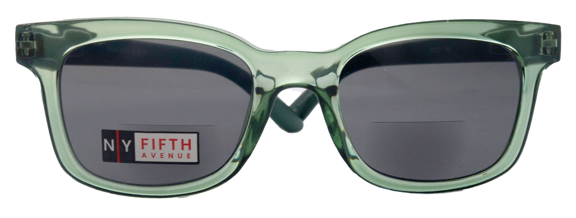 Mars, High-End Line Bifocal (Clear On Top) Sun Readers Unixes OR Non-Bifocal Readers Sunglasses (Transparent Green ) NY Fifth Avenue