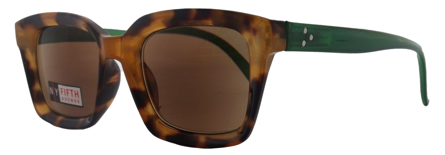 Marseille, High-End Sun Readers for Women Readers Sunglasses (Green Tortoiseshell) NY Fifth Avenue