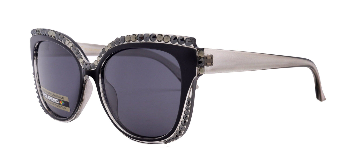 Polarized Premium Fashion  sunglasses with Genuine European Crystals