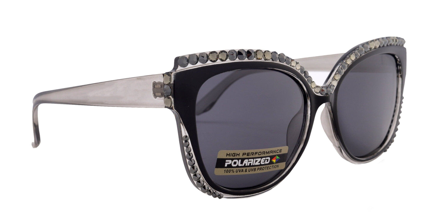 Polarized Premium Fashion  sunglasses with Genuine European Crystals