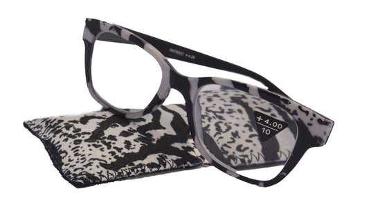 Premium Reading Glasses High End Reading Glass +1.25 to +4 magnifying glasses, Square. optical Frames