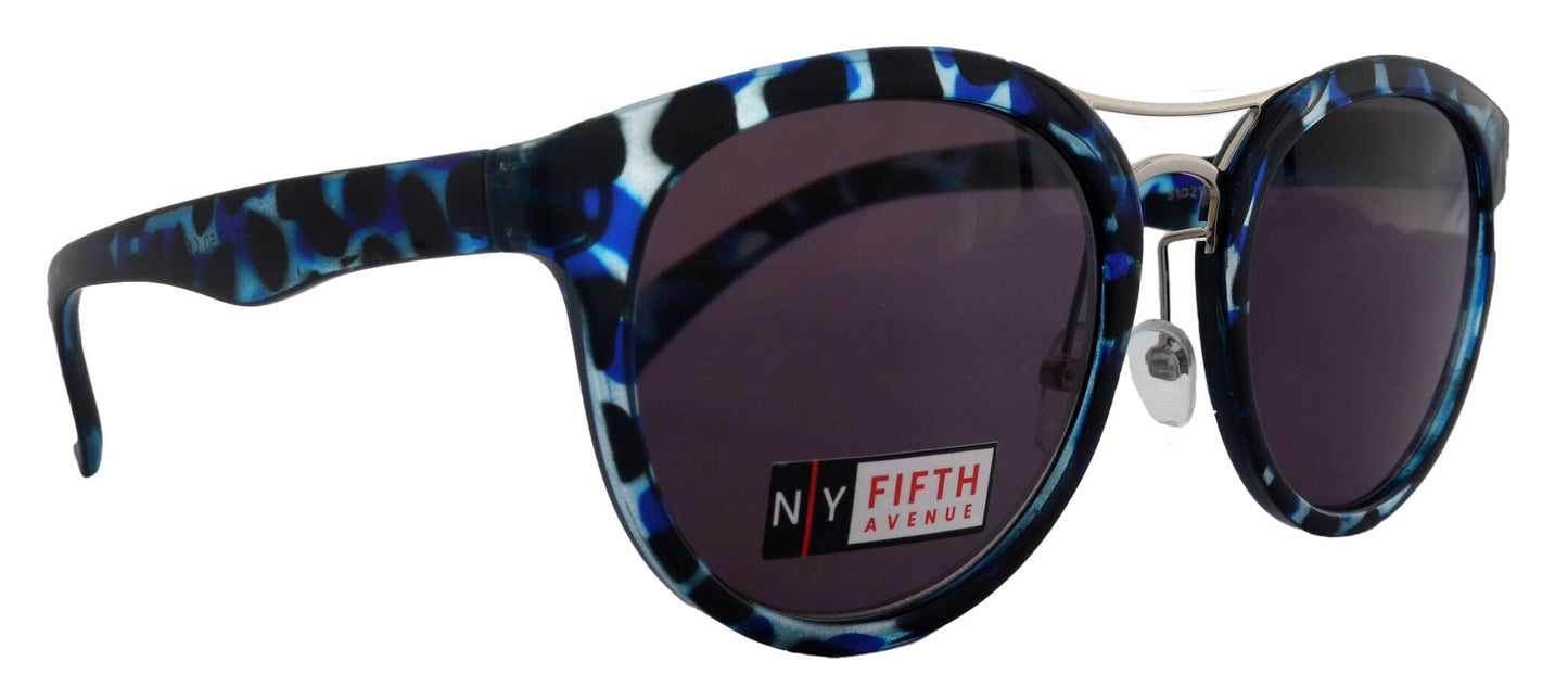 Valencia, High-End Line Bifocal (Clear On Top) Sun Readers for Women OR Non-Bifocal Readers Sunglasses (Blue Tortoiseshell) NY Fifth Avenue