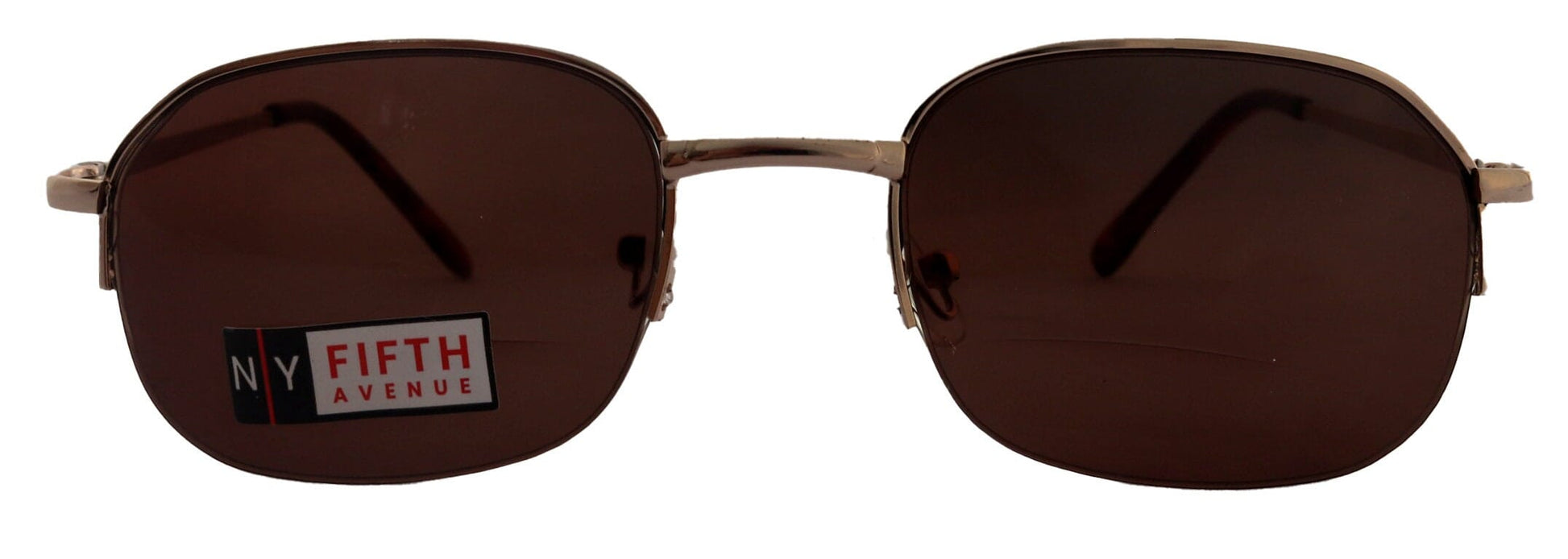 Vermont, High-End Men's Line Bifocal Sun Readers in Brown by NY Fifth Avenue"