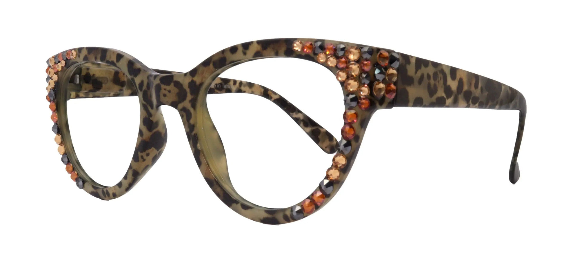 Cleo, Bling Reading Glasses  +1.50 to +3 magnifying glasses, Cat eye. optical Frames