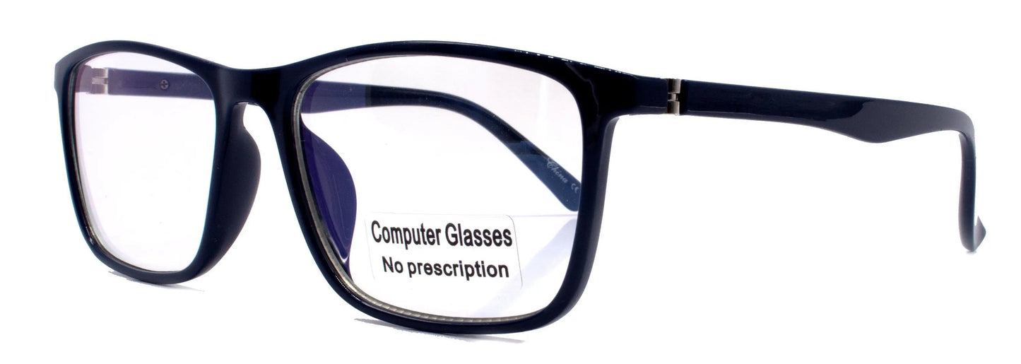 Vista, (Blue Light Glasses) w AR Coating (Anti Glare) Filter, (Black, Square) Reading Glasses, No prescription, Gamers NY Fifth Avenue 