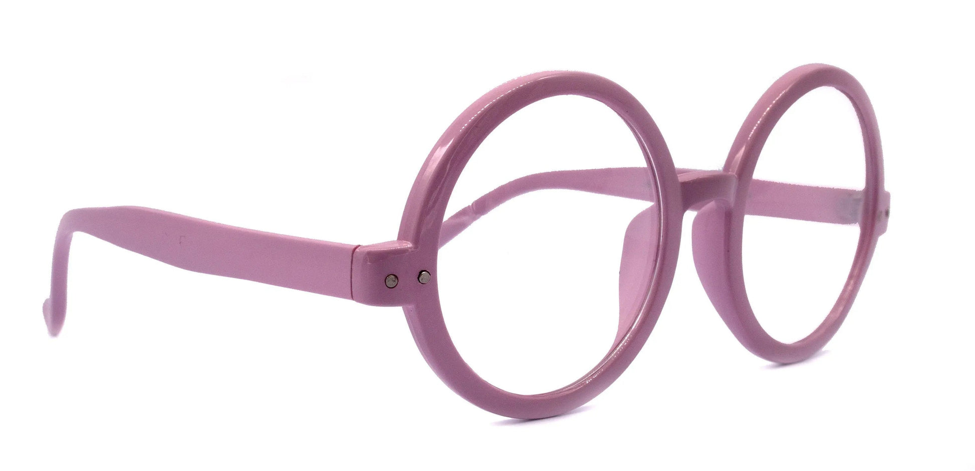 Zelda, (NON Prescription) (Premium) Big True Round vintage eyeglasses (L. Purple) X Large Eye, Oversize, Protective Eyewear. NY Fifth Avenue 