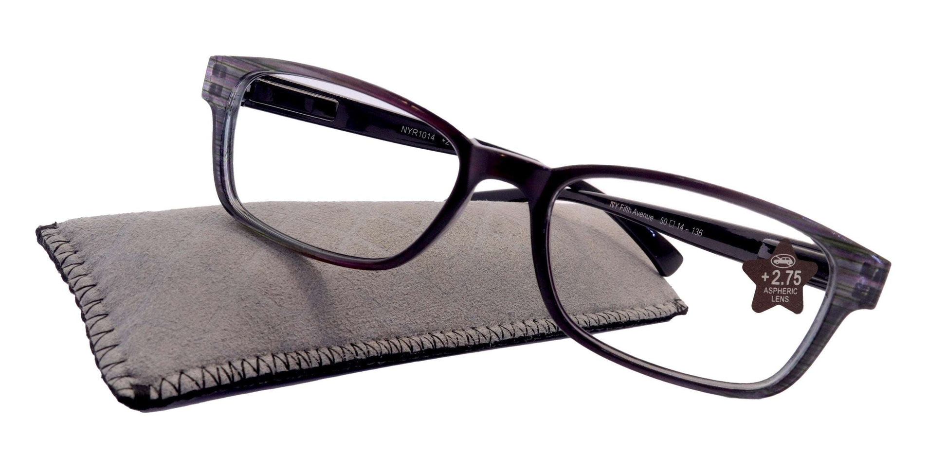 kaley, Premium Reading Glasses High End Reading Glass +.50 to +6 magnifying glasses, Square. optical Frames